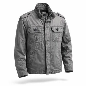 Old Navy Jacket Mens XLarge Green Military Bomber Chore Coat Outdoors Adult Y2K*